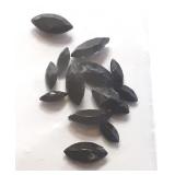 DIFFERENT SIZES OF BLACK JEWELRY SETTINGS