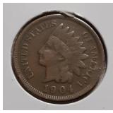 INDIAN HEAD CENT-1904-P