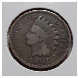 INDIAN HEAD CENT-1901-P