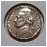UNC JEFFERSON NICKEL-1962-P