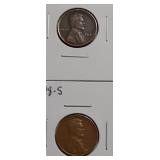 WHEAT CENTS- 1948-D 1948-S
