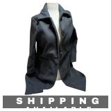 Black Wool Blend Coat Size 150