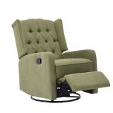 Green Upholstered Swivel Recliner Chair New in Box