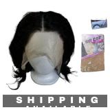Wig Lace Front Kinky Wig cap False Eyelashes New