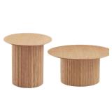 Lot of 2 Round Coffee Table New in Box