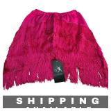 Skort Fringe Tassel Pink Size 3XL New