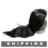 Long Black Human Hair Wig