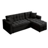 Black Velvet Sofa Bed New in Box