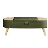 Green Oval Storage Bench New in Box