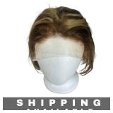 Wig Bob Auburn with Blonde Highlights New