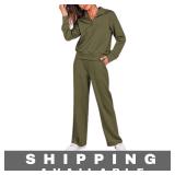 Outfit Set 2 Piece Sweatshirt Pants Army Green New