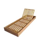 Wood Teak Finish Chaise Lounge New in Box