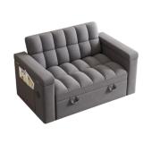 Gray Velvet Sofa Bed  New in Box