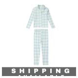 Kids Argyle Plaid Footie Pajama Set 6 New