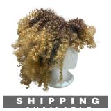 Blonde Ombre Short Kinky Curly Wig