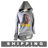 Distressed Graphic Hoodie Girl Boss Medium New