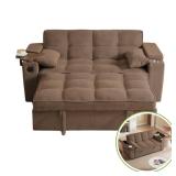 Coffee Convertible Sofa Bed New in Box