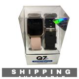 Q7+ Smartwatch Rose Gold Case Pink Strap NIB