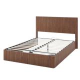 Wooden Corrugated Curved Lines Bed Frame New inBox