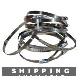 Lot of 11 Stainless Adjustable  Hose Clamp