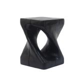 Black Twist Shape Side Table New in Box