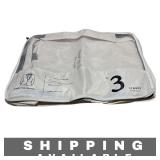 White Travel Packing Storage Bag Set New