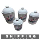 Lot of 4 International Stoneware Canister