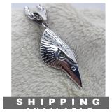 4 Viking Raven Head Pendants Necklaces New