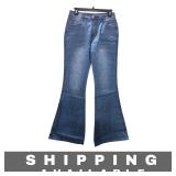 Jeans High Waist Flare Skinny Denim S New