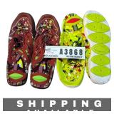 Lot of 2 Pair Vivay Water Shoes Green & Red Size 7
