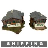 Lot of 2 Model Train Kibri N Scale Alpine Houses