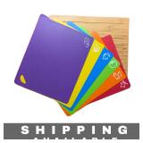 Brodark Bamboo Cutting Board Set  with 5 Colors