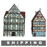 2 Model Train Miniature Houses Vollmer Kibri New