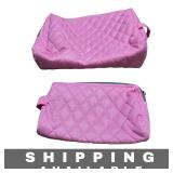 Set of 2 Brookstone Pink Cosmetic Bags Pouch New
