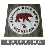 Bella Zach Sleeping Bear Dunes Michigan Wood Sign