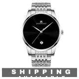 Vigoroso Analog Watch Stainless Steel Band NIB