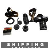 Vintage Canon T50 Film Camera Bundle