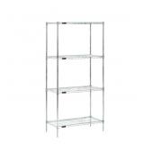 Stationary Wire Shelving Unit Silver New in Box