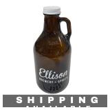 Amber Glass Beer Growler Jug Ellison