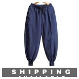 Men's Blue Loose Fit Sweat Pants 32 Waist