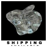 Crystal Glass Bunny Rabbit Figurine