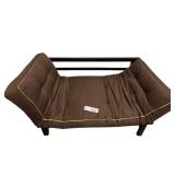 Brown Convertible Futon Lounger