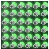 $40 flashing jelly ring 36 pcs green