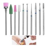 $7 10Pcs Nail Drill Bits Set Compatible with...