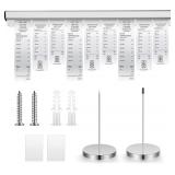 $26 Henoyso 36 Inch Aluminum Slide Check Rack...