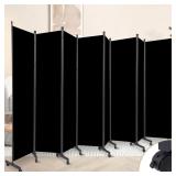 $160 Room Divider 8 Panel Room Dividers/Wheels,...