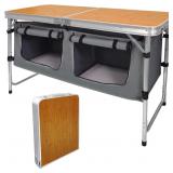 $54 CampLand Outdoor Folding Table Aluminum...