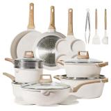 $130 CAROTE 21Pcs Pots and Pans Set, Nonstick...
