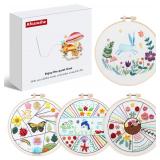 $10 Afcancihe 4 Embroidery Kits, Cross Stitch...