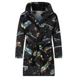 $15 Girls Fleece Hooded Robes Kids Warm Bath...